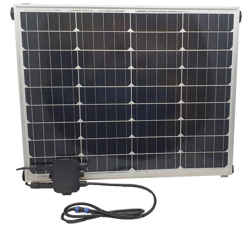 MPPT solar charger with solar panel.webp